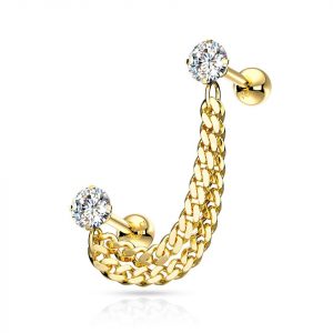 Zirconia Chain Piercing