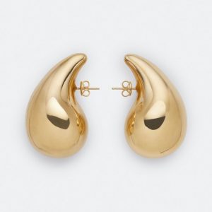 "B" earrings